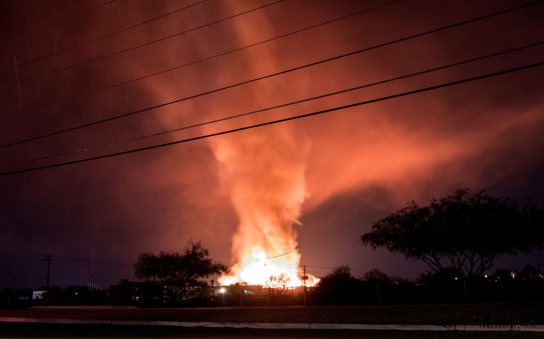 Two-alarm fire at The Mark